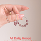 Daily Hoops - Amethyst Flowers