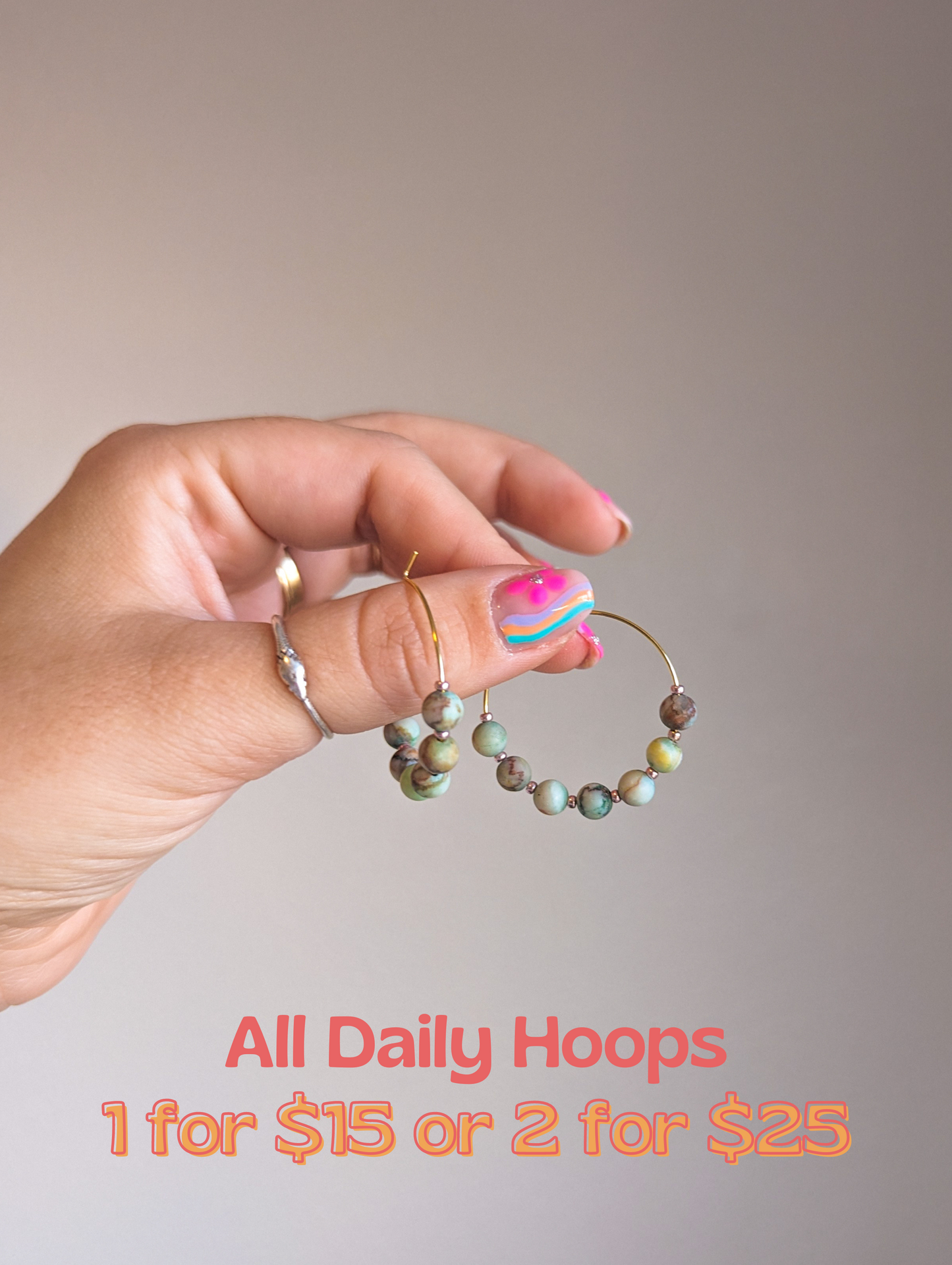 Daily Hoops - Matte Turquoise