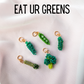 Eat Ur Greens - Pea Pod, Broccoli, Jalapeno, Asparagus, Cuke, Pickle - SINGLE CHARMS