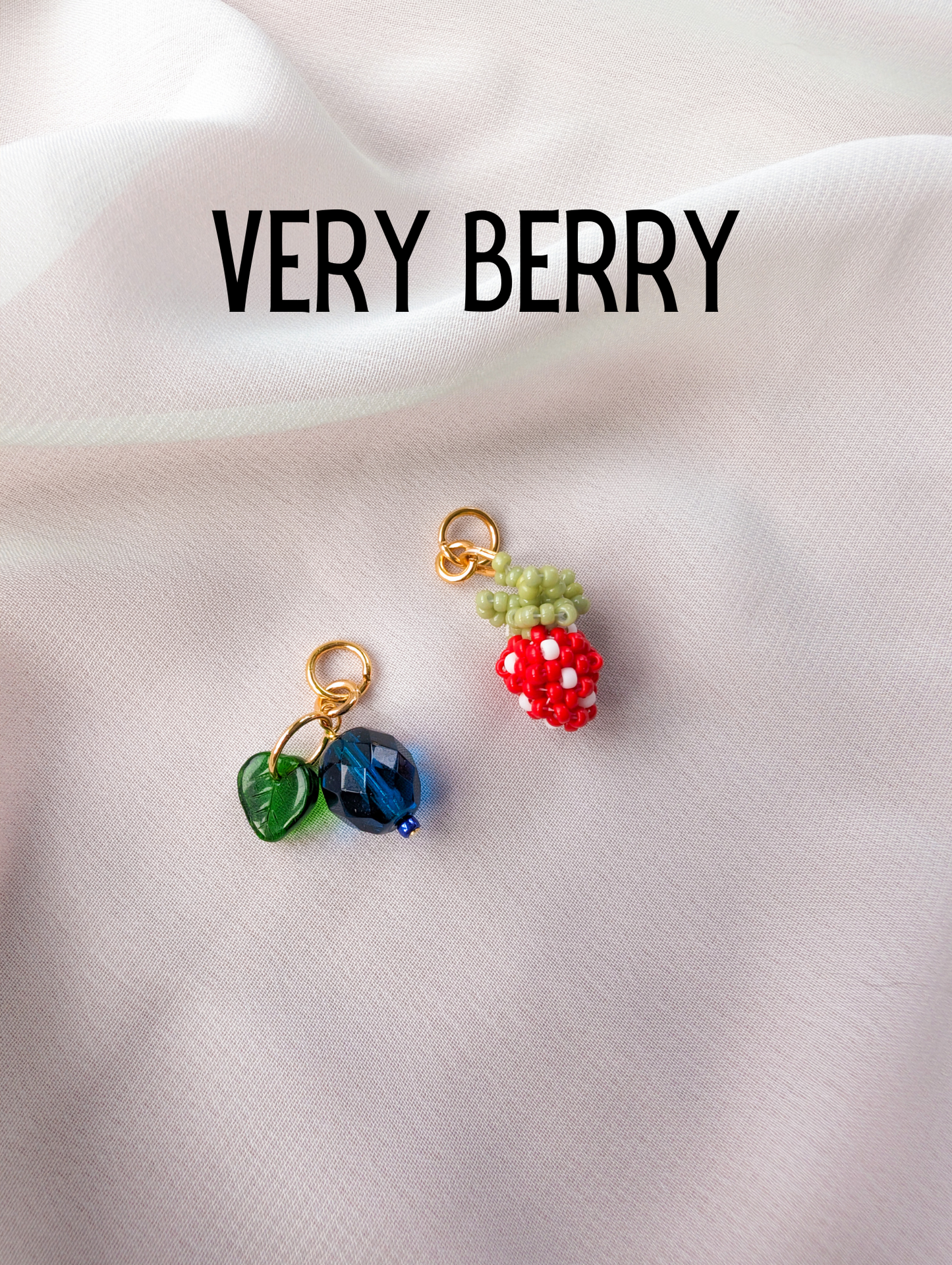 Very Berry - Strawberry & Blueberry - SINGLE CHARMS