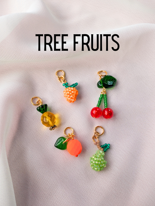 Climb a Tree - Peach, Pear, Orange, Cherry, Pineapple - SINGLE CHARMS