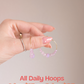 Daily Hoops - Softest Lilac Crystals