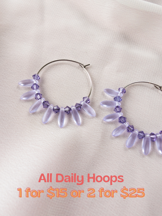 Daily Hoops - Lilac Spikes