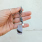 Bag Charm - Bat Soup - Snowflake Obsidian