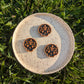 Fridge Magnet - Folk Skull - Black & Gold
