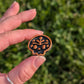 Fridge Magnet - Folk Skull - Black & Gold
