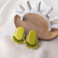 Oval Stud - Pretty Patties - Lime - Made to Order