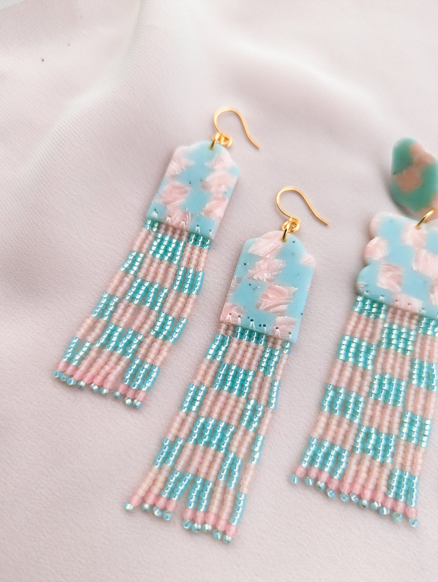 Mint & Salmon Checkerboard - Buffed - Choose your Style