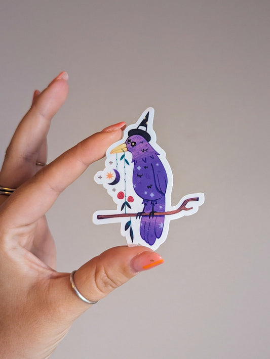 Witchy Raven - Sticker