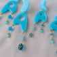 Jetsons - Blue Raspberry - Agate, Crystal, Twinkle Beads - Buffed