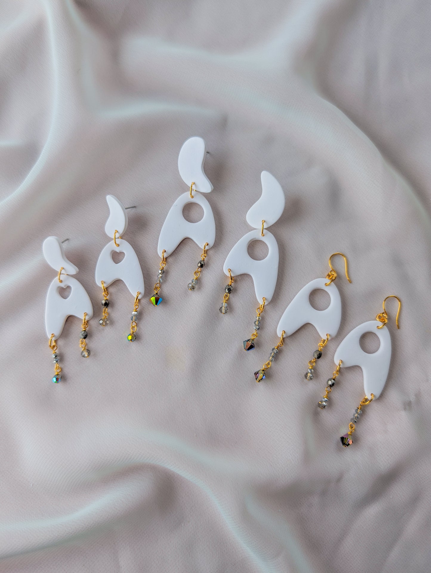 Jetsons - Snow - Crystal, Firepolish, Vintage Swarovski