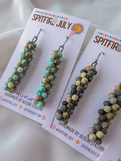 Column Drop - Medium - Matte Turquoise