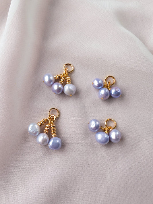 Charms - Lilac Pearl Cluster