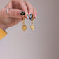 Charms - Liquid Gold Baubles - 24k Gold Plated Hex Cut Beads