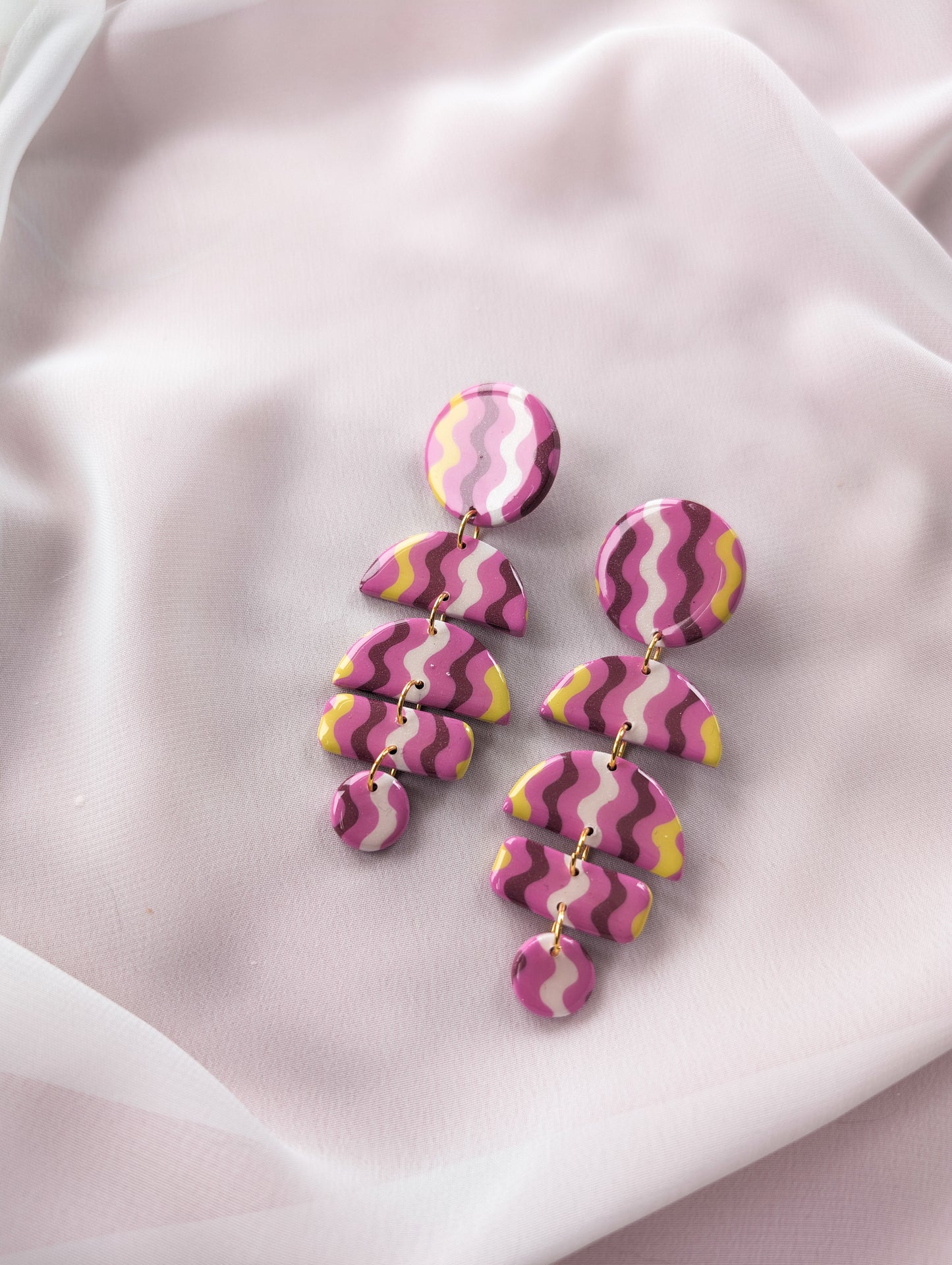 Big Ass Moons - Pink Pearl Squiggles