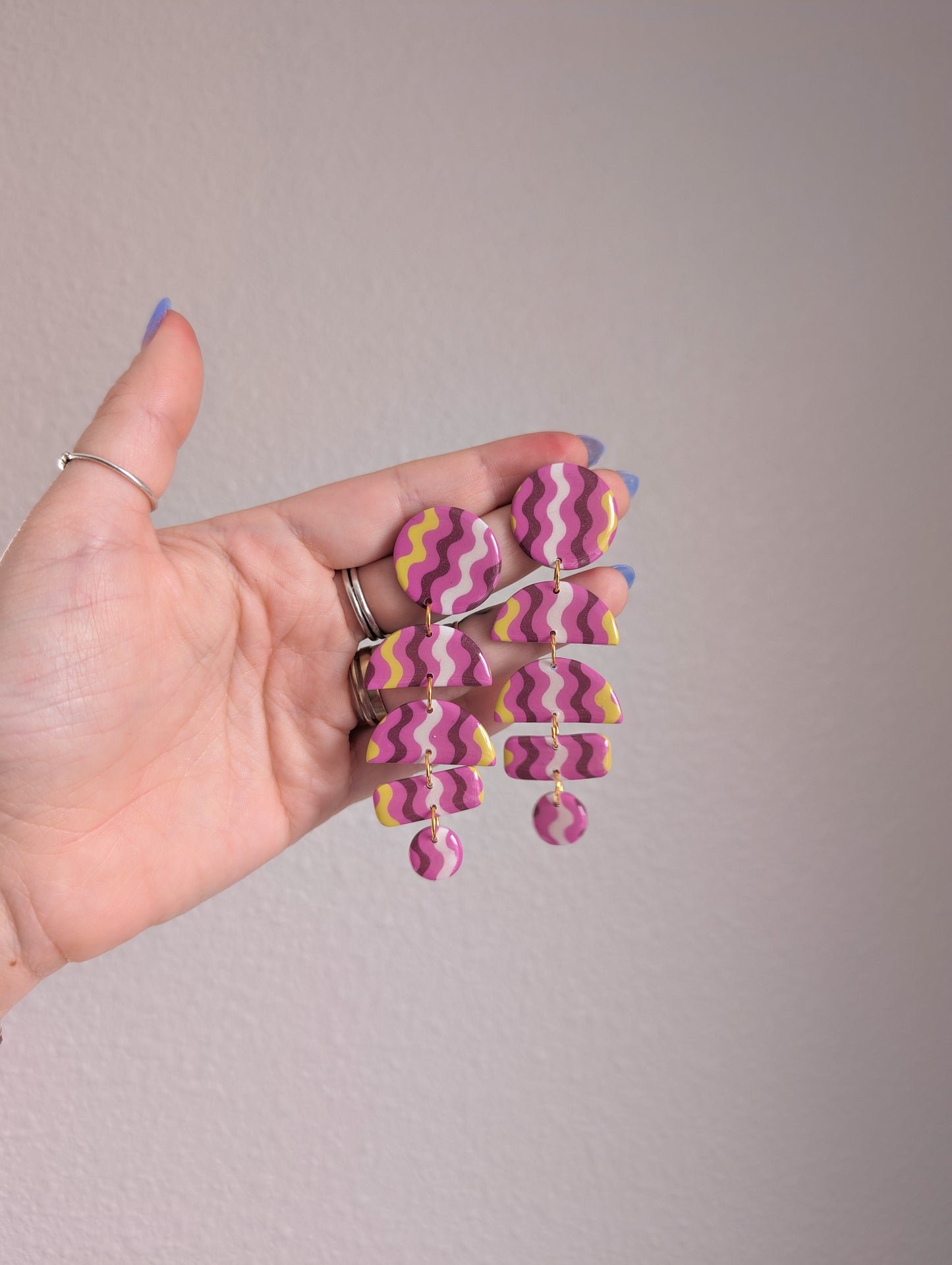 Big Ass Moons - Pink Pearl Squiggles