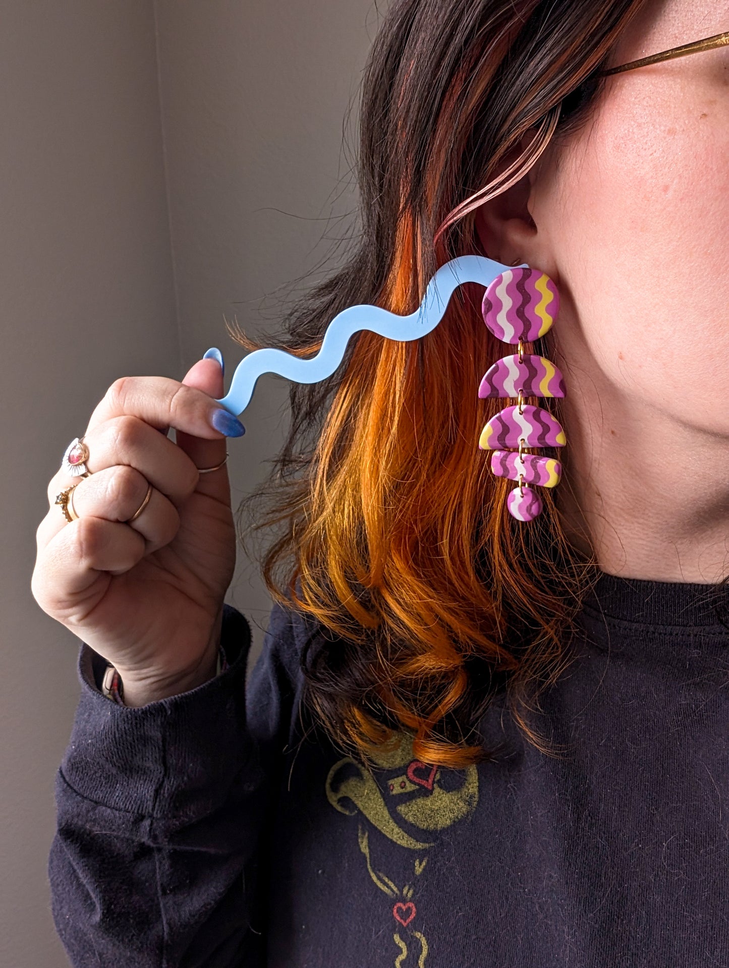 Big Ass Moons - Pink Pearl Squiggles