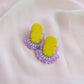 Oval Stud - Lavender Limeade Pearl