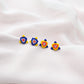 Triangle Studs - Cobalt, Mandarin, Citron, Periwinkle