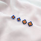 Diamond Studs - Cobalt, Periwinkle, Citron, Mandarin