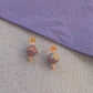 Charms - Lilac Iridescent Diamonds & Peach Ziron
