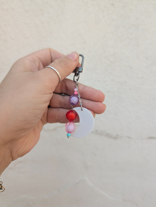 Bag Charm - Lavender Moon
