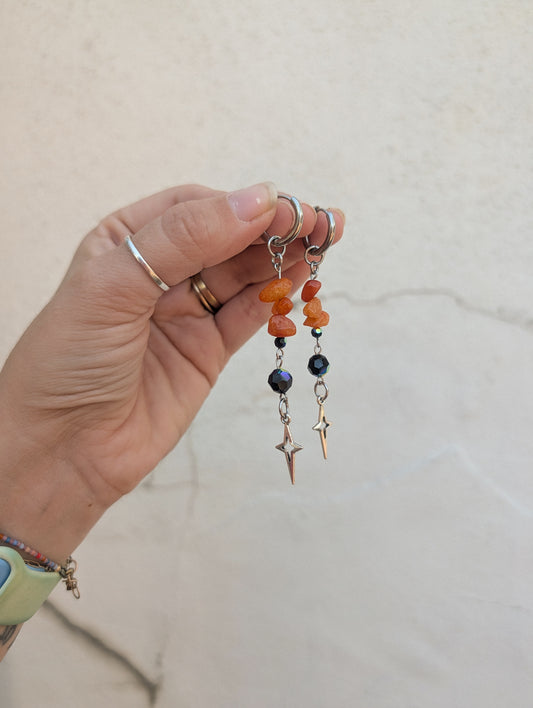 Glimmer - Carnelian & Swarovski