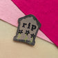Magnet - RIP Black Flowers - Stoneware