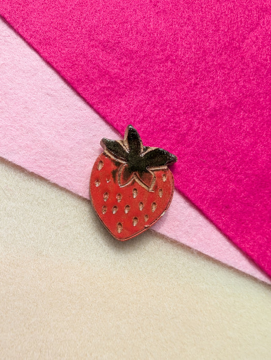 Magnet - Strawberry - Stoneware
