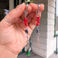 Glimmer - Red Bamboo Coral, Snowflake Obsidian