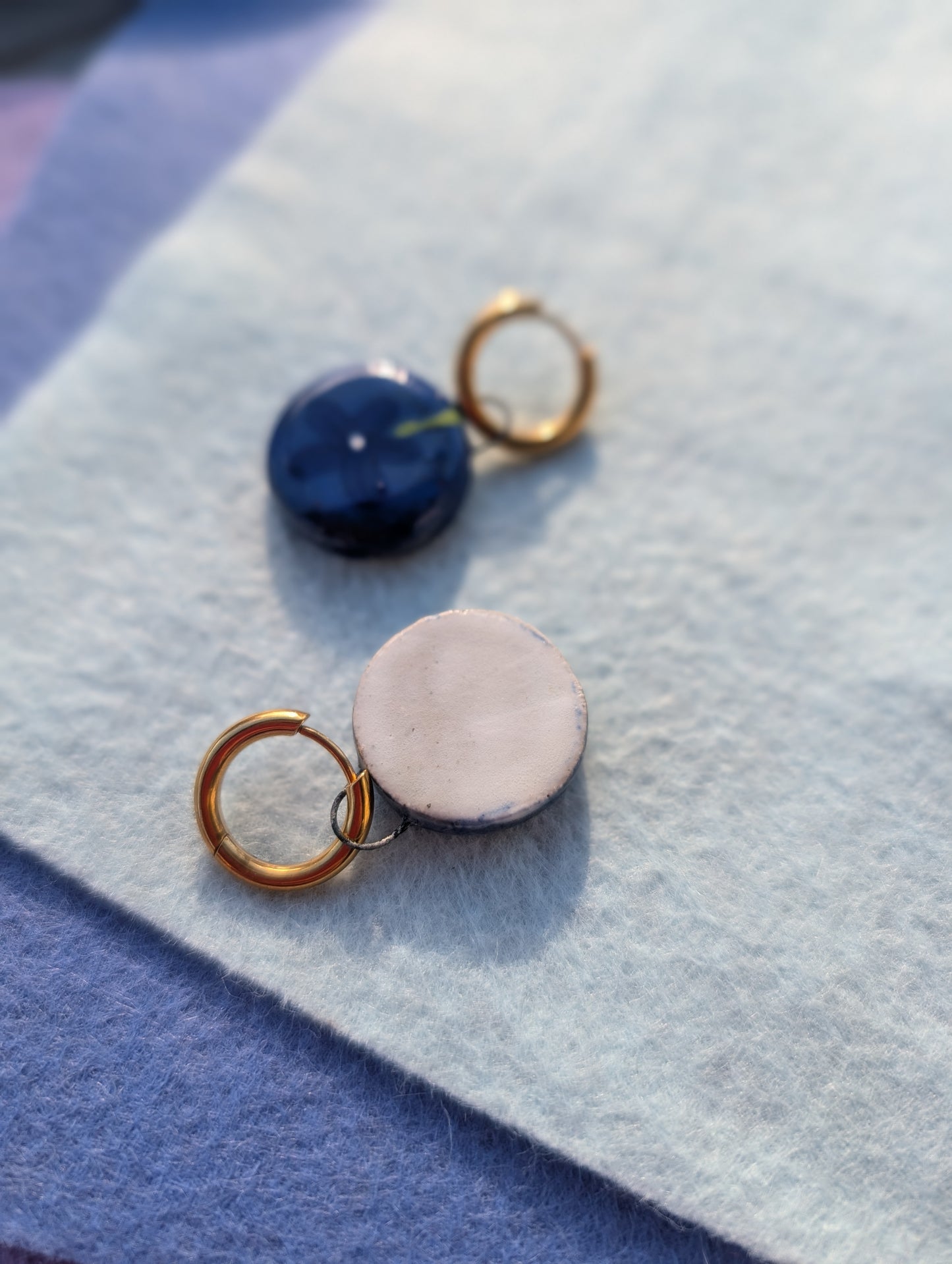 Charms - Stoneware - Cobalt Checkerboard