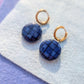 Charms - Stoneware - Cobalt Checkerboard