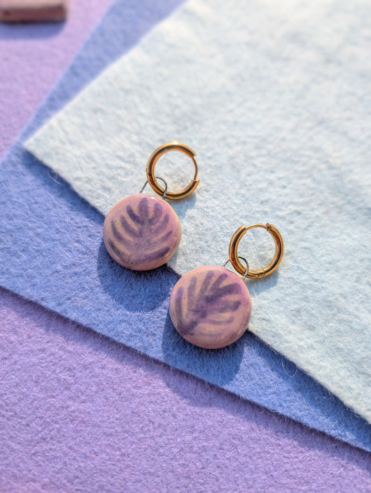 Charms - Stoneware - Lilac Palm