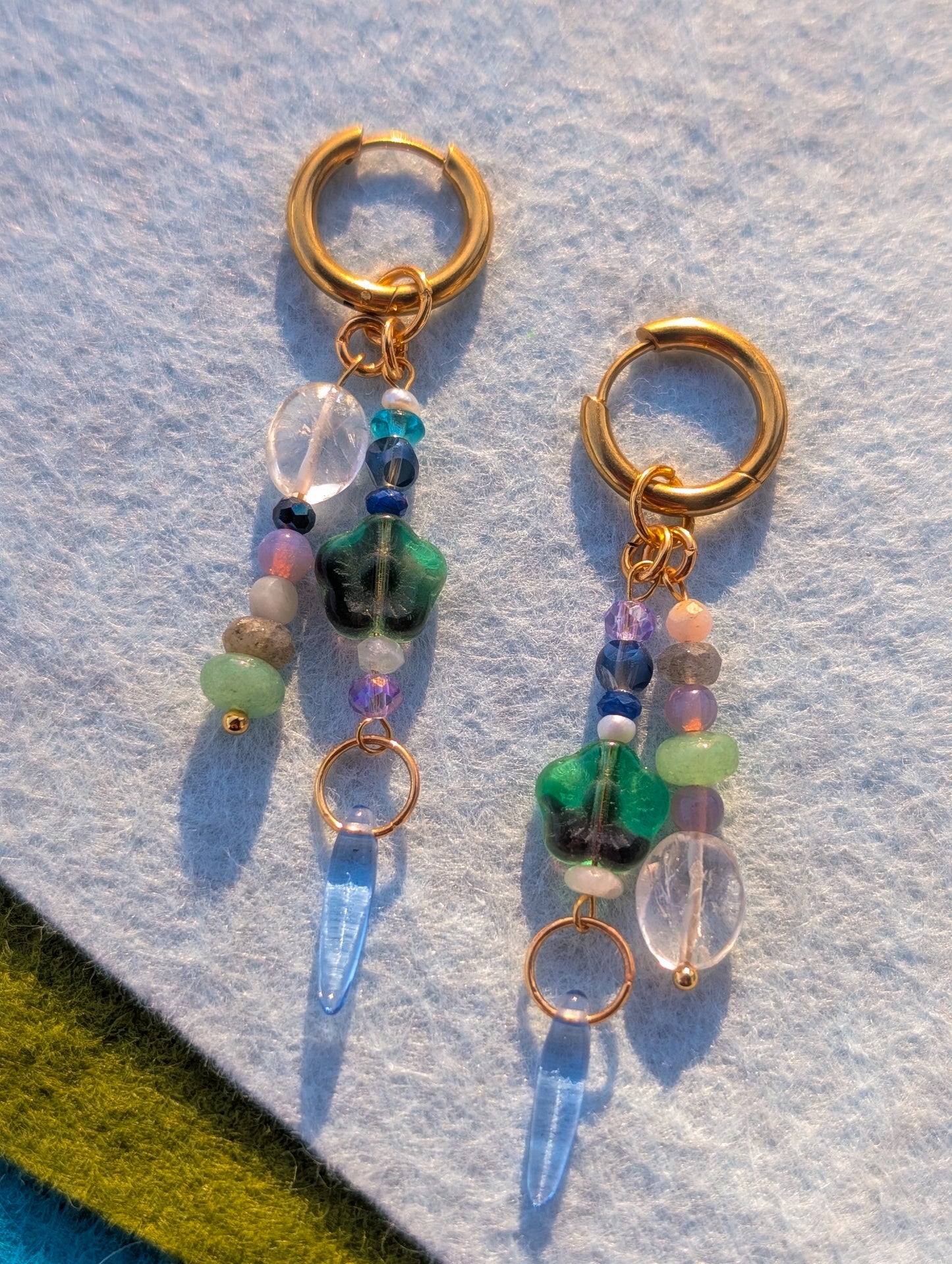 Labradorite, Lapis, Vintage Quartz, Jade, Pearls, Glass Flower - Gemstone Gallery #4