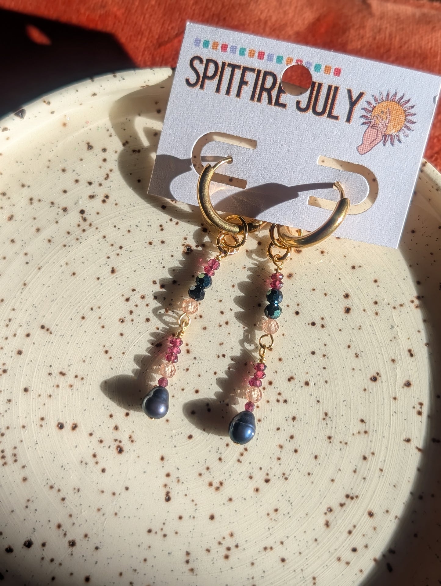 Charms - Gems - Garnet, Rose Quartz, Freshwater Pearl, Onyx, Obsidian