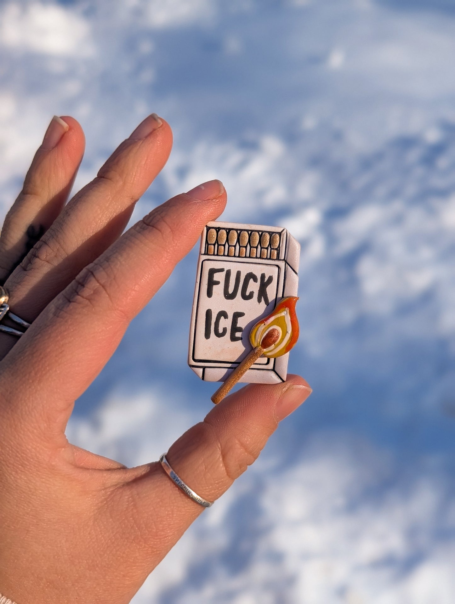 Fridge Magnets - Fuck Ice - Melt Ice Matchbook - 100% donated to NE Appleseed