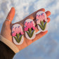 Fridge Magnets - Pink Iris