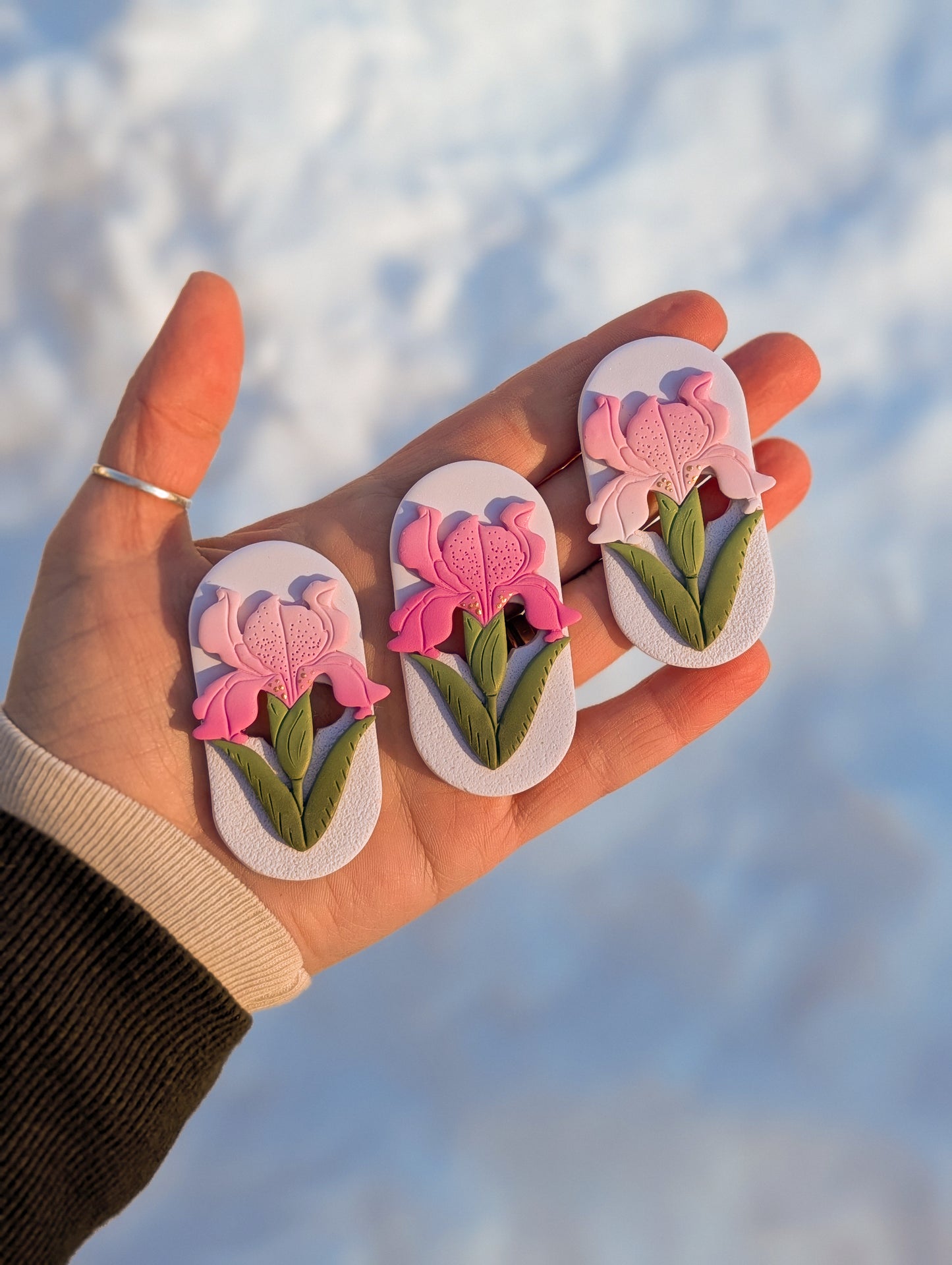 Fridge Magnets - Pink Iris