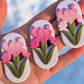 Fridge Magnets - Pink Iris