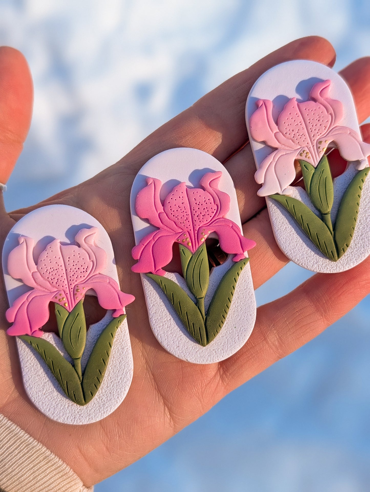 Fridge Magnets - Pink Iris