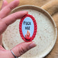 Fridge Magnets - Fuck Ice - Red Oval Frame - 100% donated to NE Appleseed