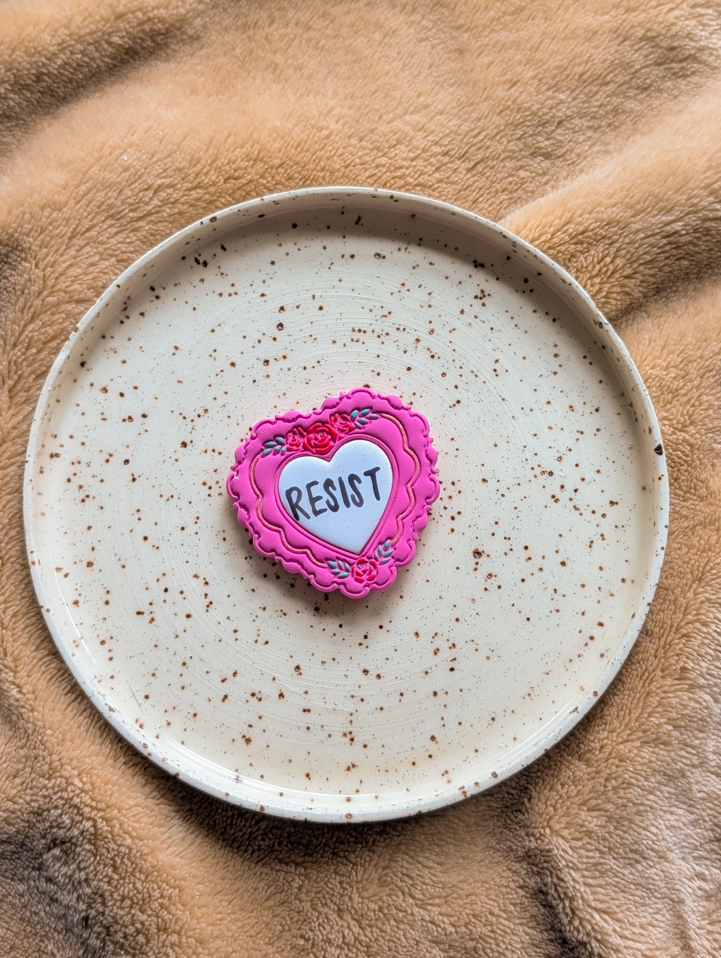 Fridge Magnets - Resist Floral Heart - 100% donated to NE Appleseed