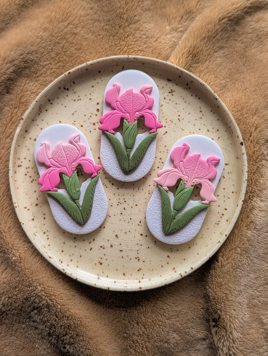 Fridge Magnets - Pink Iris
