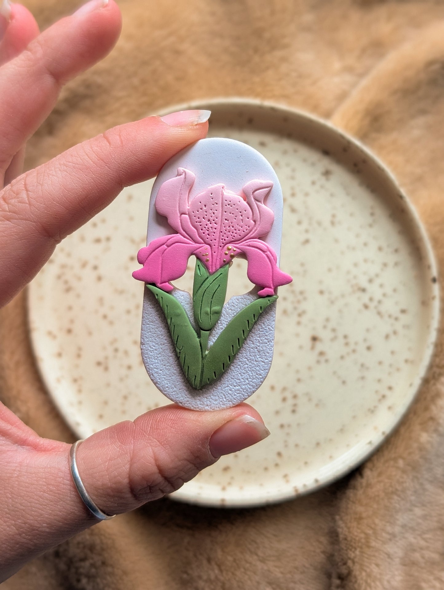 Fridge Magnets - Pink Iris