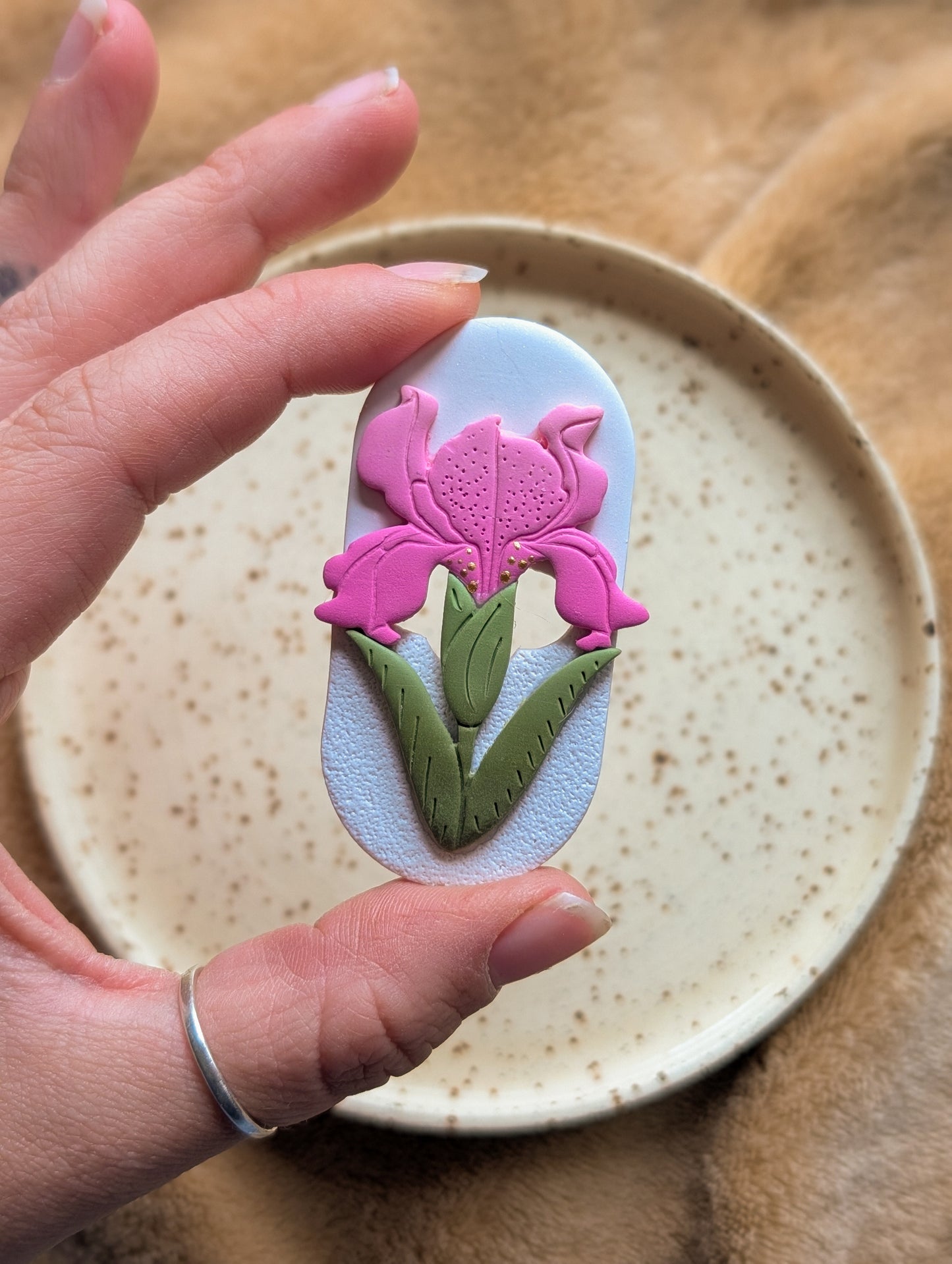 Fridge Magnets - Pink Iris