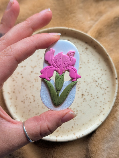 Fridge Magnets - Pink Iris