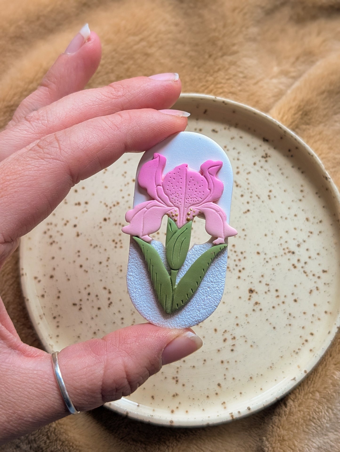 Fridge Magnets - Pink Iris