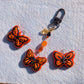 Bag Charm - Monarch Butterfly - Stoneware Pottery