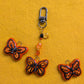 Bag Charm - Monarch Butterfly - Stoneware Pottery