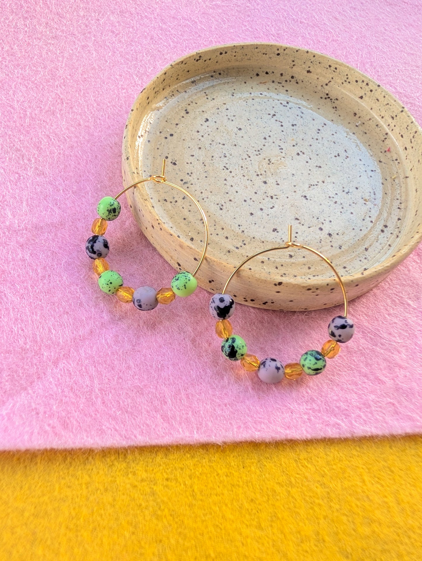 Daily Hoops - Leopard Spots - Lime, Grape, Pineapple